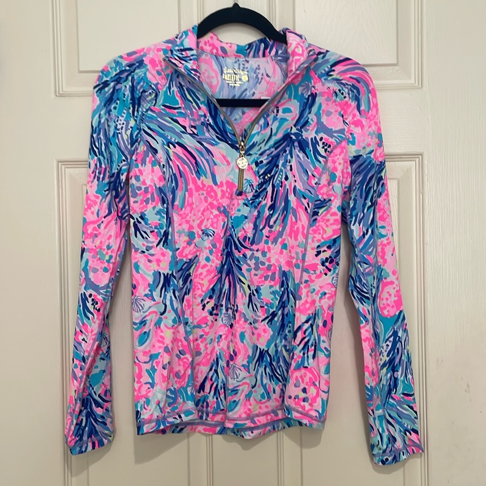 NWT Lilly Pulitzer Luxletic Dri Fit half zip